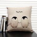 Animal Penguin Cushion Cover 45x45, Ljojo Brand - Cute & Funny Decorative Pillowcase