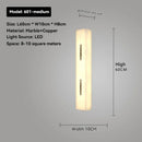 Ljojo Marble Wall Lamp: Designer Natural Copper LED Lighting for Various Rooms