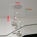 Ljojo LED Pendant Chandeliers for Modern Staircase Living Room Decor