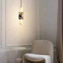 Art Deco LED Pendant Light Dimmable Real Marble White Acrylic for Restaurant Kitchen Bedroom by Ljojo