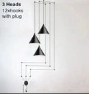 Ljojo Modern Geometric Pendant Light with Long Wire Design - LED Suspension Ligh