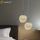 Crystal Ball Pendant Light Ljojo: Modern Luxury Bedroom Decor Hanging Line Light
