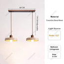 Travertine Stone Hanging Light for Kitchen Island Pendant Lamp LED Fixture by Ljojo