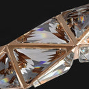 Ljojo Luxury Crystal Chandelier Pendant Light for Living Room and Dining Room