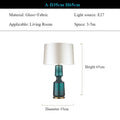 Glass Art Desk Lamp Modern Minimalist Living Room Lighting by Ljojo