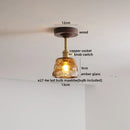Ljojo LED Glass Ceiling Lamp Modern Yellow Lighting for Home Restaurant Hallway