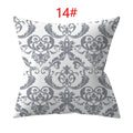 Ljojo 18" Sliver Grey Geometry Striped Pillowcase Home Decor Pillow Cover