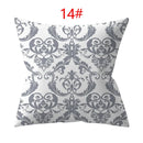 Ljojo 18" Sliver Grey Geometry Striped Pillowcase Home Decor Pillow Cover