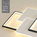 Adjustable Lighting Nordic Modern Bedroom White Ceiling Lamp by Ljojo - LED Light for Living Room