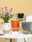 Ljojo™ Nordic Ceramic Tulip Vase for Home Decor and Bonsai Plants