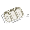 Ljojo 304 Stainless Steel Dinner Plate - Large Capacity, Durable, for Kids & Students