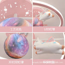 Cartoon Unicorn Astronaut Pendant Light for Children's Room by Ljojo