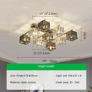 Modern Living Room Led Pendant Lamp | Rast K9 Glass Artistic Lighting Fixture by Ljojo