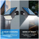 Ljojo 56 LED Solar Outdoor Lights with 3 Modes for Garden and Landscape