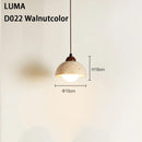 Yellow Travertine Stone Pendant Light LED Hanging Lamp for Kitchen Island by Ljojo