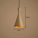 Hemp Rope Pendant Light Modern Nordic Aluminum Lampshade Hanging Lamp by Ljojo