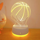 3D Rugby Night Light USB Home Bedroom Decor Ambient Light by Ljojo