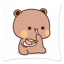 Cute Panda Bears Printed Pillow Case for Sofa Decoration by Ljojo