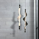 Italian Designer Art LED Pendant Lights Waves Chandeliers for Dinning Living Room by Ljojo