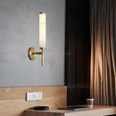 Ljojo Marble LED Wall Lights, Copper Finish, Ideal for Foyer, TV Background, Bathroom & Bedroom