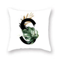 Floral Alphabet Pillow Case by Ljojo: Home & Car Decorative Cushion Cover