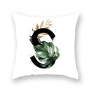 Floral Alphabet Pillow Case by Ljojo: Home & Car Decorative Cushion Cover
