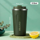 Ljojo 510ml Stainless Steel Insulated Water Tumbler - Leak-proof Coffee Mug