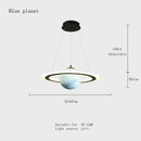 Children Planet Pendant Lamp Acrylic Saturn LED Light for Boy Room Bedroom Kitchen by Ljojo