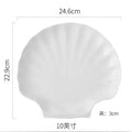 Ljojo Melamine Shell Plate Dish Set - Restaurant Quality Tableware Dish