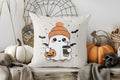Cute Ghost Floral Halloween Pillow Cover for Sofa Bedroom Car by Ljojo