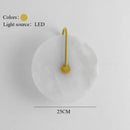 Ljojo Marble Circle Wall Lamp for Home Decor & Lighting Fixtures