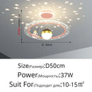 Astronaut Room Pendant Light Dimmable with Remote - Creative Space Starry Sky Eye Protection - Ljojo