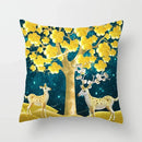 Golden Tree Forest Pillow Case by Ljojo: Car/Home Sofa Bed Decor, 45x45cm Decorative Cushion Cover