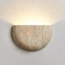 Ljojo Medieval Style Yellow Stone Wall Lamp for Bedroom Decor