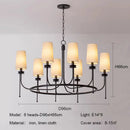 Retro Chandeliers Linen Cloth E14 Pendant Lights for Living Room & Dining Room by Ljojo