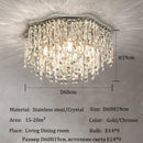 Modern Luxury K9 Crystal LED Ceiling Chandelier - Bedroom Living Room Kitchen Island Lighting by Ljojo