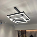 Modern Black Aluminum Square Pendant Light Chandelier Ljojo Home Decor Suspension