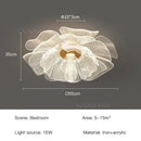 Modern Gold LED Flower Ceiling Light | Bedroom Hallway Home Decor | Ljojo