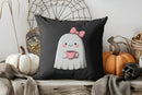 Cute Ghost Floral Halloween Pillow Cover for Sofa Bedroom Car by Ljojo