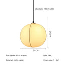 Ljojo Minimalism Wabi Sabi LED Pendant Light Modern Dining Room Hanging Lamp Luminaria