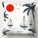 Ljojo 4pcs Sofa Pillow Cover Set, Giraffe and Flamingo Design, 17.7" x 17.7", Home Decor