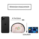 Ljojo Little Twin Stars Coin Purse Wallet for Girls - Fashionable Portable ID Card Storage Bag