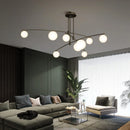 Ljojo Luxury Copper Pendant Light: Modern Magic Bean Style for Living Room