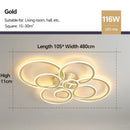 Modern LED Dimmable Ceiling Light Fixture for Living Dining Bedroom by Ljojo