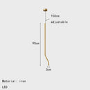 LED Chandelier Pendant Lamp Kitchen Dining Room Black Gold Wire Adjustable Ljojo