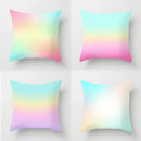 Gradient Ice Cream Color Polyester Pillow Cover by Ljojo - 45x45CM