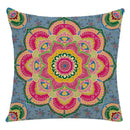 Ljojo Mandala Print Flax Pillowcase 45*45cm - National Wind Home Decor