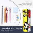 Ljojo Mickey Mouse Minnie Leather Pencil Case: Big Capacity Student School Gift