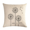 Ljojo Linen Pillowcase: Soft Printed Cover for Sofa, Car, or Home Décor