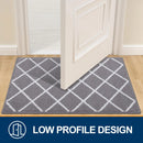 Ljojo Low-Profile Indoor Doormat Washable Absorbent Resist Dirt Non Slip Entryway Mats